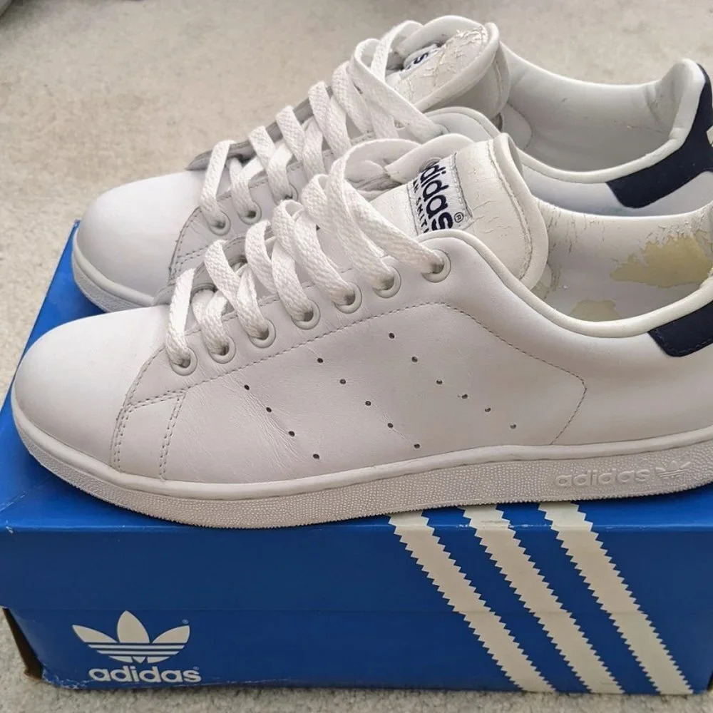Adidas Stan Smith white/blue size 10 (2002 vintage version)
